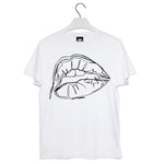 Read My Lips Tee in White